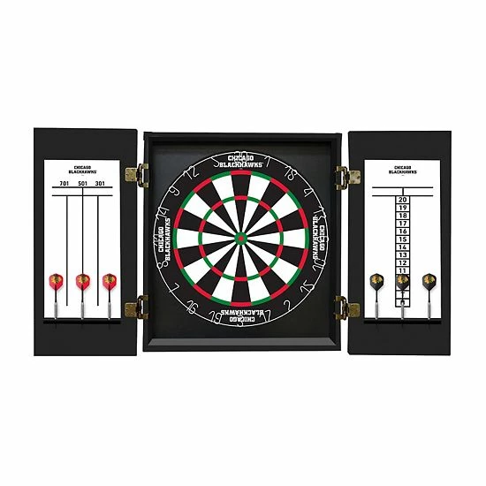 Outlet ๐ Unbranded Chicago Blackhawks Fan's Choice Dartboard Set โ