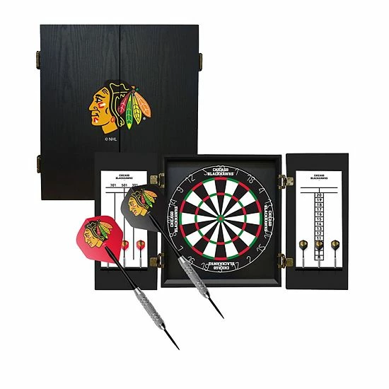 Outlet ๐ Unbranded Chicago Blackhawks Fan's Choice Dartboard Set โ - Image 7