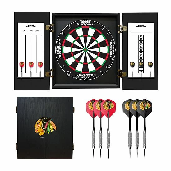Outlet ๐ Unbranded Chicago Blackhawks Fan's Choice Dartboard Set โ - Image 8
