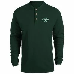 Best deal 😉 Unbranded Men's Dunbrooke Green New York Jets Logo Maverick Thermal Henley Long Sleeve T-Shirt 🌟