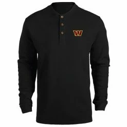 Best deal 😉 Unbranded Men's Dunbrooke Charcoal Washington Commanders Logo Maverick Thermal Henley Long Sleeve T-Shirt 🥰