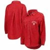 Flash Sale 🤩 Unbranded 👩 Women's Gameday Couture Crimson Indiana Hoosiers Switch It Up Tri-Blend Button-Up Shacket 🧨