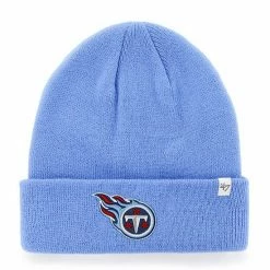 Hot Sale 🧨 Unbranded Men's '47 Light Blue Tennessee Titans Secondary Basic Cuffed Knit Hat 😀