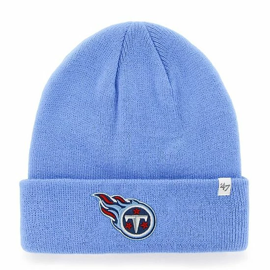 Hot Sale ๐งจ Unbranded Men's '47 Light Blue Tennessee Titans Secondary Basic Cuffed Knit Hat ๐