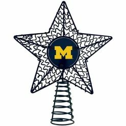 New ⭐ Unbranded Michigan Wolverines Star Tree Topper 🧨