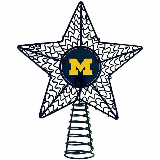 New โญ Unbranded Michigan Wolverines Star Tree Topper ๐งจ