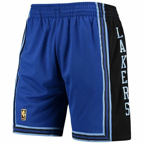 Promo โ Unbranded Men's Mitchell & Ness Royal Los Angeles Lakers Hardwood Classics Reload Swingman Shorts ๐ - Image 3