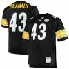 Outlet 😍 Unbranded Men's Mitchell & Ness Troy Polamalu Black Pittsburgh Steelers Big & Tall 2005 Retired Player Replica Jersey ❤️