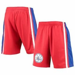 Best reviews of ⭐ Unbranded Men's Mitchell & Ness Red Philadelphia 76ers Hardwood Classics 75th Anniversary Swingman Shorts 👏