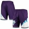 Best Sale 🌟 Unbranded Men's Mitchell & Ness Purple Utah Jazz 1996 Hardwood Classics 75th Anniversary Swingman Shorts 🧨
