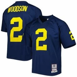 Best deal 🤩 Unbranded Men's Mitchell & Ness Charles Woodson Navy Michigan Wolverines Authentic Jersey 💯