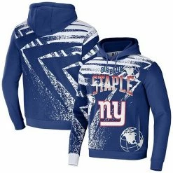 Buy ⭐ Unbranded Men's NFL X Staple Blue New York Giants All Over Print Pullover Hoodie 🎉