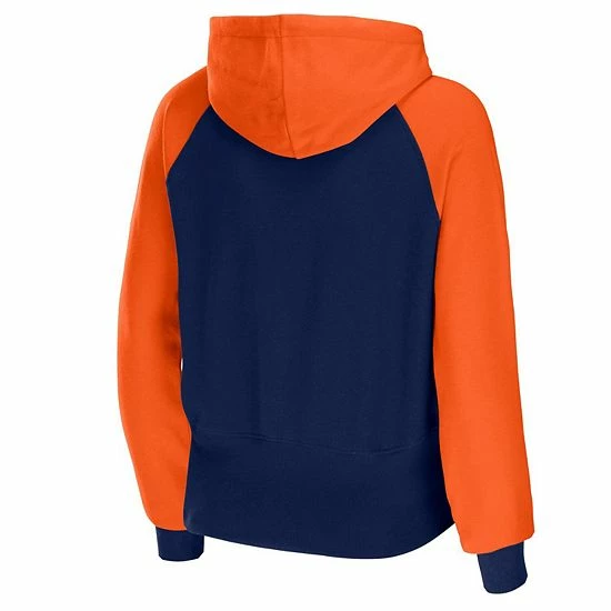 Flash Sale 🎉 Unbranded 👩 Women's WEAR By Erin Andrews Navy Denver Broncos Colorblock Full-Zip Hoodie 🥰 - Image 4