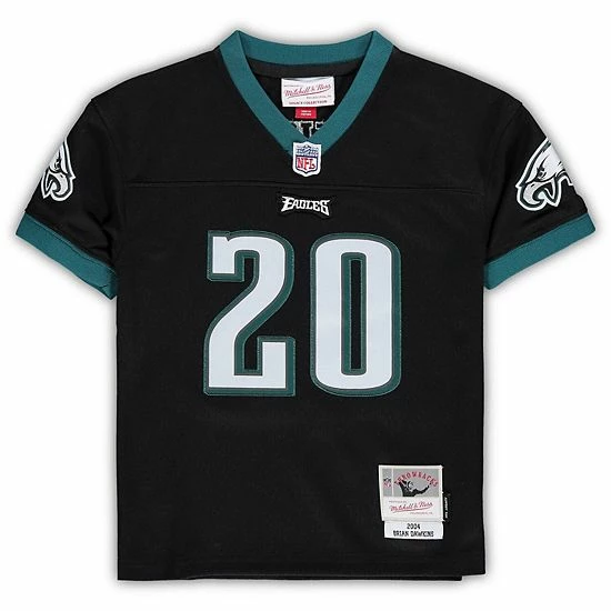 Best deal ๐ Unbranded Toddler Mitchell & Ness Brian Dawkins Black Philadelphia Eagles 2004 Retired Legacy Jersey โ๏ธ - Image 3