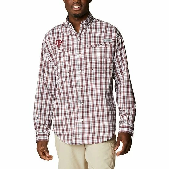 Budget โ Unbranded Men's Columbia Maroon Texas A&M Aggies Super Tamiami Omni-Wick Long Sleeve Button-Down ๐ Shirt ๐ฅ - Image 2