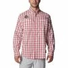 Cheapest 🎁 Unbranded Men's Columbia Scarlet Ohio State Buckeyes Super Tamiami Omni-Wick Long Sleeve Button-Down 👕 Shirt 👍