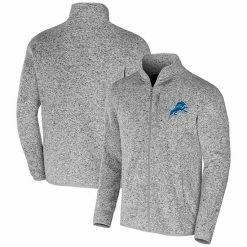 Best reviews of 👏 Unbranded Men's NFL X Darius Rucker Collection By Fanatics Heather Gray Detroit Lions Fleece Full-Zip Jacket 🧨