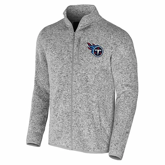 Brand new 🎁 Unbranded Men's NFL X Darius Rucker Collection By Fanatics Heather Gray Tennessee Titans Fleece Full-Zip Jacket 🎉 - Image 3
