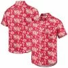 New 👏 Unbranded Men's FOCO Red Philadelphia Phillies Floral Linen Button-Up 👕 Shirt 🛒