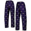 Outlet 🎁 Unbranded Men's Concepts Sport Purple LSU Tigers Logo Flagship Allover Print Pants ❤️