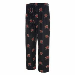 Best Sale 🛒 Unbranded Men's Concepts Sport Black Maryland Terrapins Logo Flagship Allover Print Pants ✔️