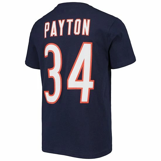 Cheapest 👏 Unbranded Youth Mitchell & Ness Walter Payton Navy Chicago Bears Retired Retro Player Name & Number T-Shirt 🎁 - Image 4