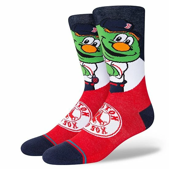 Best Sale 🧨 Unbranded Stance Boston Red Sox Team Mascot Logo Crew 🧦 Socks 🔥