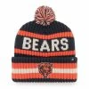 New 🥰 Unbranded Men's '47 Navy Chicago Bears Legacy Bering Cuffed Knit Hat With Pom 🤩
