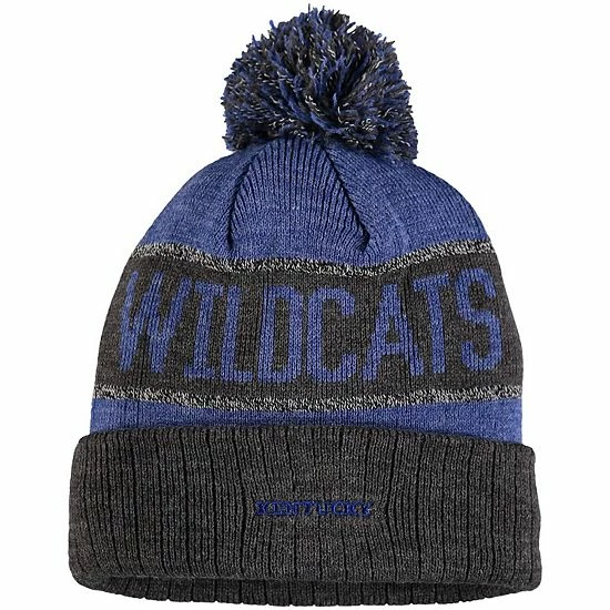 Outlet ✔️ Unbranded Youth Top Of The World Royal Kentucky Wildcats Below Zero Cuffed Knit Hat With Pom ✔️ - Image 2
