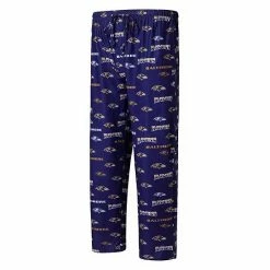 Promo 🛒 Unbranded Men's Concepts Sport Purple Baltimore Ravens Breakthrough Allover Print Knit Sleep Pants 😀