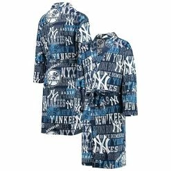Budget 💯 Unbranded Men's Concepts Sport Navy New York Yankees Ensemble Microfleece Robe 👍
