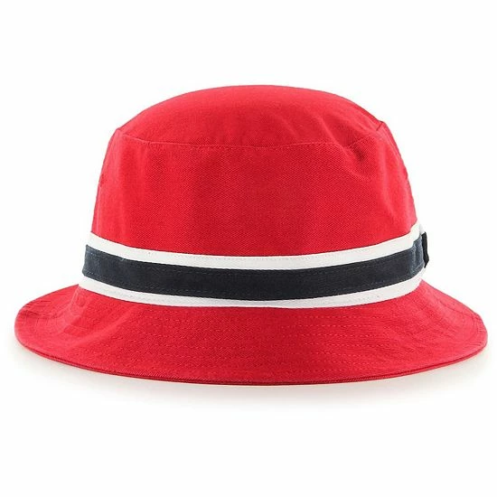 Promo ๐ Unbranded Men's '47 Red Kansas City Chiefs Striped Bucket Hat ๐ - Image 3