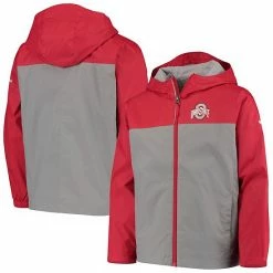 Top 10 🔔 Unbranded Youth Columbia Scarlet/Gray Ohio State Buckeyes Rainzilla Waterproof Full-Zip Hoodie Jacket ✔️
