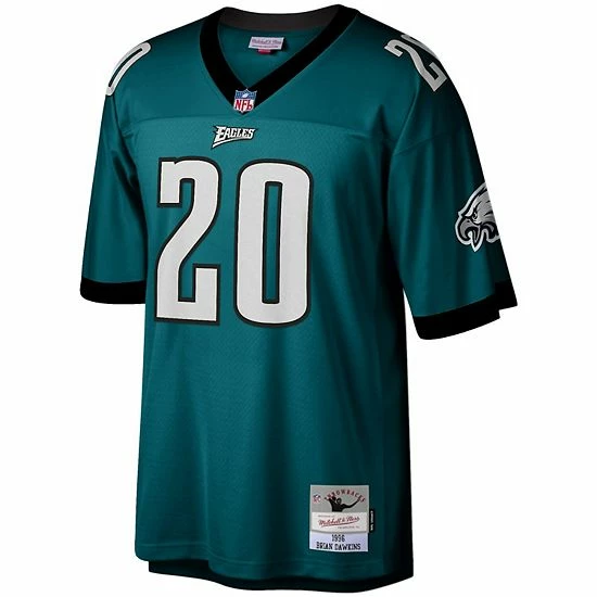 Outlet ๐ Unbranded Men's Mitchell & Ness Brian Dawkins Midnight Green Philadelphia Eagles 1996 Legacy Replica Jersey โญ - Image 2
