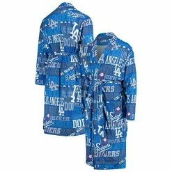 Wholesale 🎉 Unbranded Men's Concepts Sport Royal Los Angeles Dodgers Ensemble Microfleece Robe 🔥