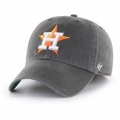 Cheap ⭐ Unbranded Men's '47 Graphite Houston Astros Franchise Fitted Hat 🎉