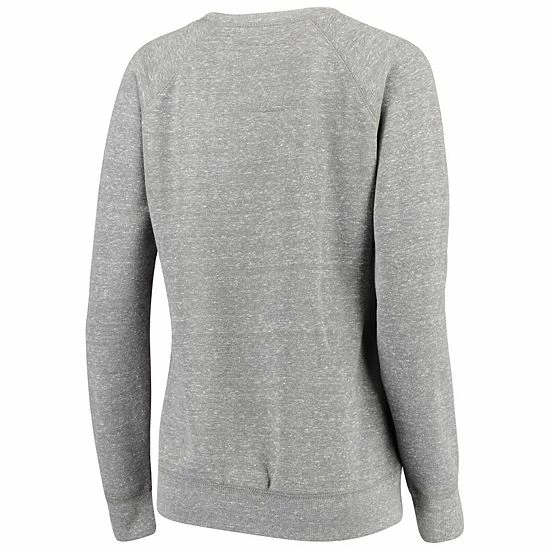 Promo ๐งจ Unbranded ๐ฉ Women's Pressbox Heathered Gray Tennessee Volunteers Big Team Logo Knobi Fleece Tri-Blend Crew Neck Sweatshirt ๐ฅฐ - Image 3