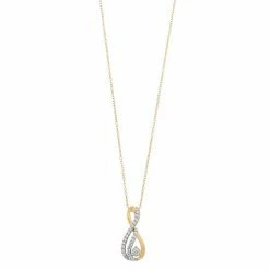 Cheapest 🤩 Unbranded 1/4 Carat T.W Diamond Teardrop Pendant Necklace Sterling Silver ⌛