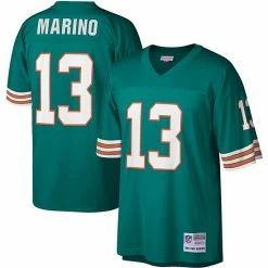 Top 10 🌟 Unbranded Men's Mitchell & Ness Dan Marino Aqua Miami Dolphins Legacy Replica Jersey 💯