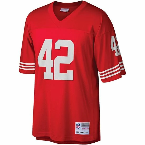 Promo โ Unbranded Men's Mitchell & Ness Ronnie Lott Scarlet San Francisco 49ers Legacy Replica Jersey ๐ - Image 3