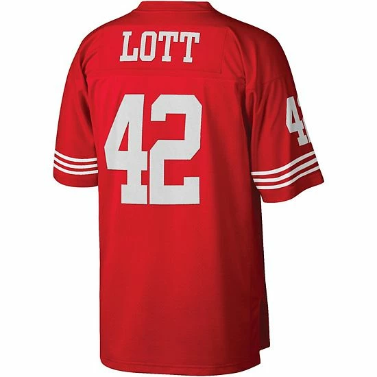 Promo โ Unbranded Men's Mitchell & Ness Ronnie Lott Scarlet San Francisco 49ers Legacy Replica Jersey ๐ - Image 4