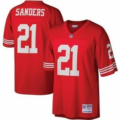 Buy 🤩 Unbranded Men's Mitchell & Ness Deion Sanders Scarlet San Francisco 49ers Legacy Replica Jersey 🔥