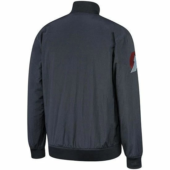 Coupon โจ Unbranded Men's Mitchell & Ness Black Portland Trail Blazers Hardwood Classics Authentic Warm-Up Full-Snap Jacket ๐ - Image 4
