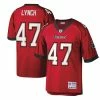 Best Pirce ❤️ Unbranded Men's Mitchell & Ness John Lynch Red Tampa Bay Buccaneers Legacy Replica Jersey 🎉