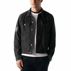 Top 10 ⭐ Unbranded Men's The Wild Collective Black San Jose Earthquakes Denim Button-Up Jacket 🛒