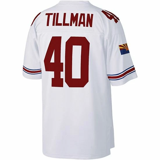 Wholesale 😉 Unbranded Men's Mitchell & Ness Pat Tillman White Arizona Cardinals Legacy Replica Jersey 🛒 - Image 3