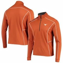 Discount 😍 Unbranded Men's Columbia Golf Texas Orange Texas Longhorns Shotgun Omni-Wick Quarter-Zip Pullover Jacket 🥰