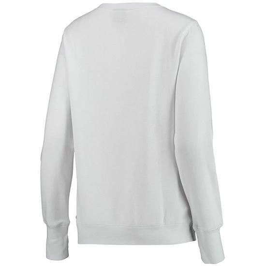 Hot Sale โญ Unbranded ๐ฉ Women's Cuce White Green Bay Packers Victory V-Neck Pullover Sweatshirt ๐ - Image 4