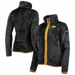 Hot Sale 😉 Unbranded 👩 Women's Columbia Charcoal Iowa Hawkeyes Fireside II Sherpa Full-Zip Jacket 🛒
