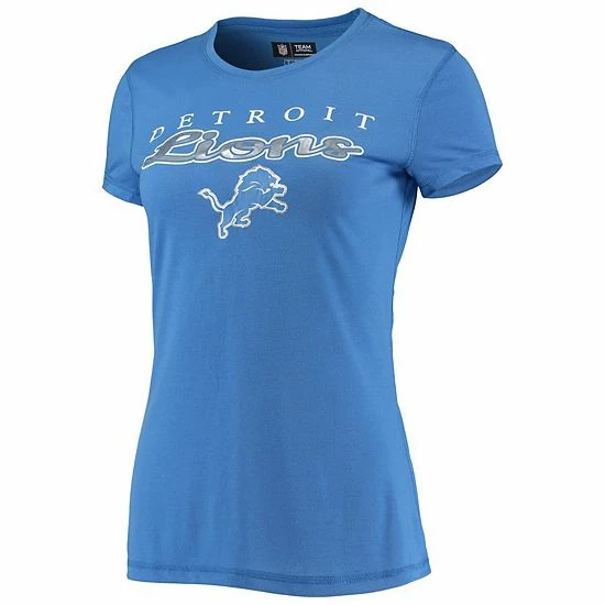 Wholesale ❤️ Unbranded 👩 Women's Concepts Sport Blue/Silver Detroit Lions Logo T-Shirt & Pants Set 🎁 - Image 3